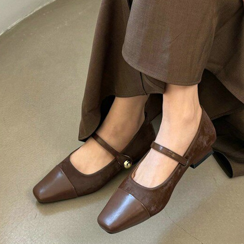 Boots - أحذية ماري جين نسائية أنيقة بكعب