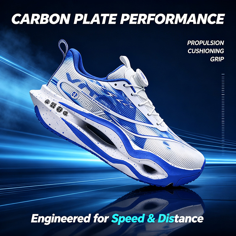 Carbon Plate Marathon Racing Shoes - أحذية رياضية للرجال مصنوعة من ألياف