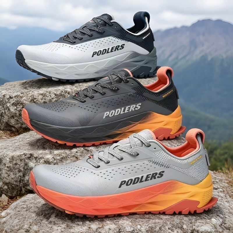 Anti Slip Trail Running Sneakers - حذاء جري للطرق الوعرة مريح وواسع